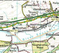 Boundary illustration for Woodhall.